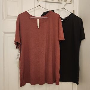 2 Aritzia Foundation Relaxed Fit Tees